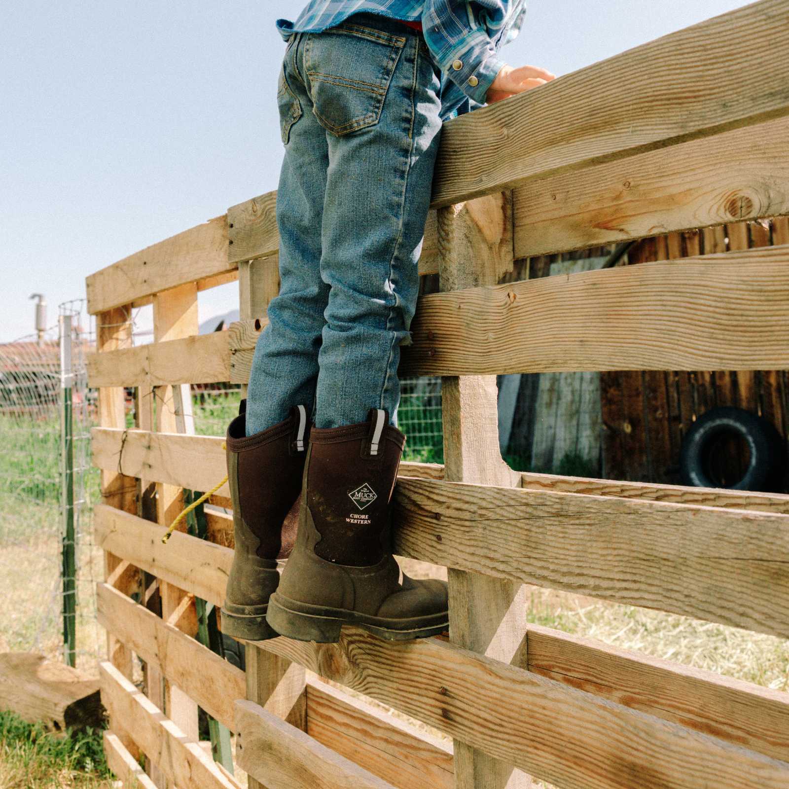 Big Kids' Chore Western Boot - Image 8